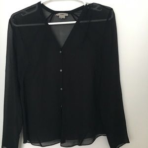 Helmut Lang Black Blouse